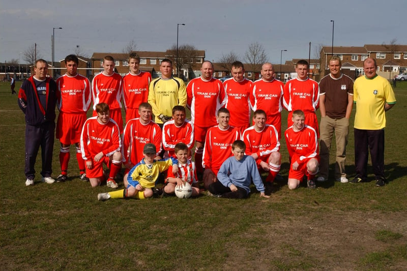 The Sporting Club football team posed for a squad photo in 2003. Can you spot someone you know?