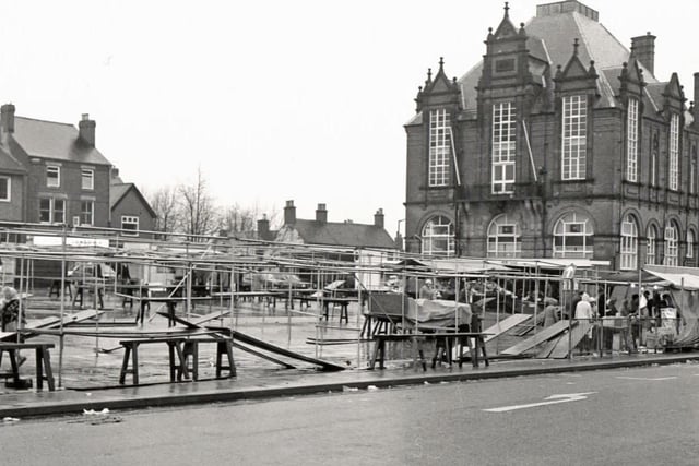 Ripley market and town hall, 1986.