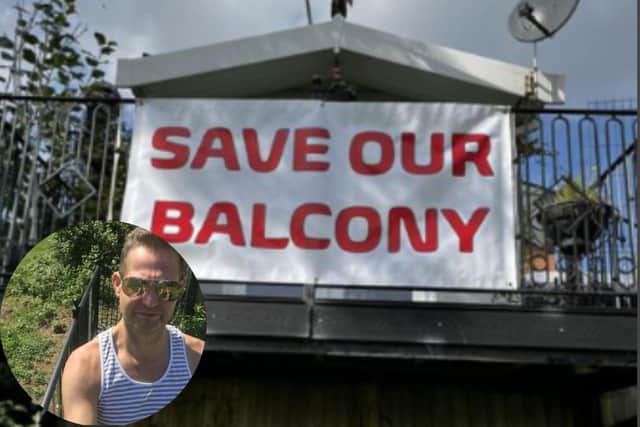 Chesterfield Borough Council has sent another letter demanding that the popular Hollingwood balcony is removed.
