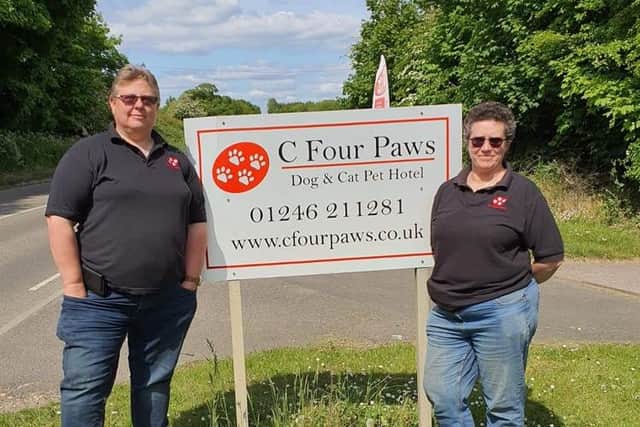 Directors of C Four Paws Julie Adams (left) and Maureen Adams (right).