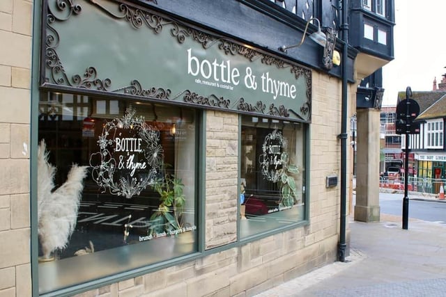 Bottle & Thyme, Knifesmithgate, Chesterfield is in the running for best bar in Derbyshire and Nottinghamshire.