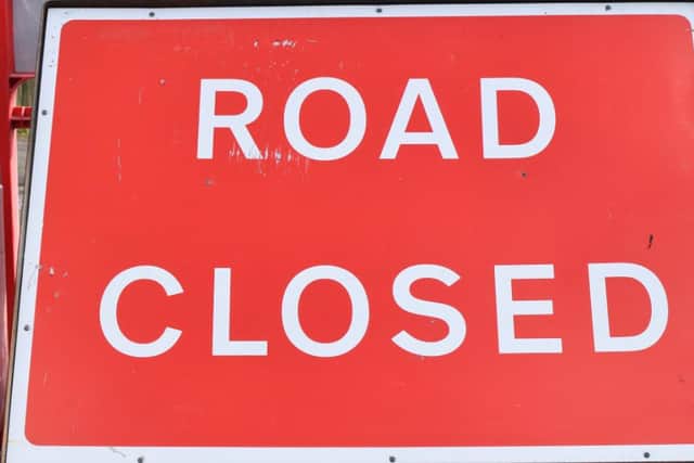 A number of roads are closed in and around Chesterfield