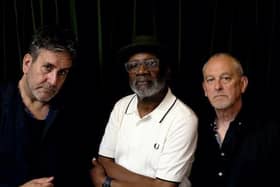 The current line-up of The Specials features, from left, lead singer Terry Hall, guitarist/vocalist Lynval Golding and bassist Horace Panter.