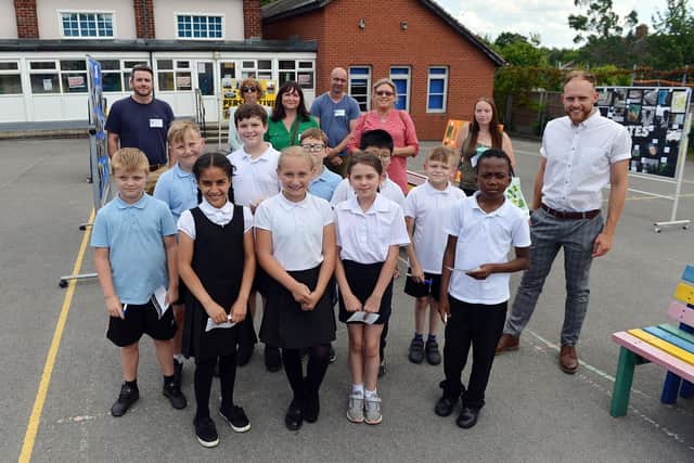 The art gallery at Spire Junior was attended by special guests including representatives from education technology company Promethean and Chesterfield-based Leading Imagery Photography