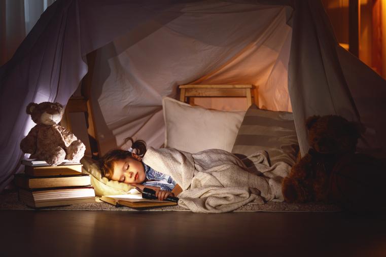 Allowing them to set up a fort and camp out in their new bedroom will be a great novelty for them. Every kid loves a blanket fort, so crack out the duvets and cushions and give them free reign of their room for the night.