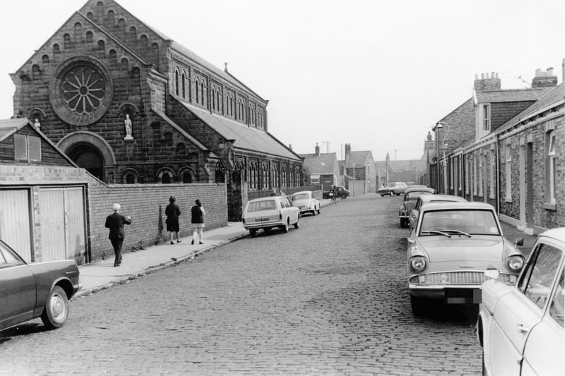 St Josephs RC Church in Paxton Terrace in Millfield in 1968. Photo: Bill Hawkins.