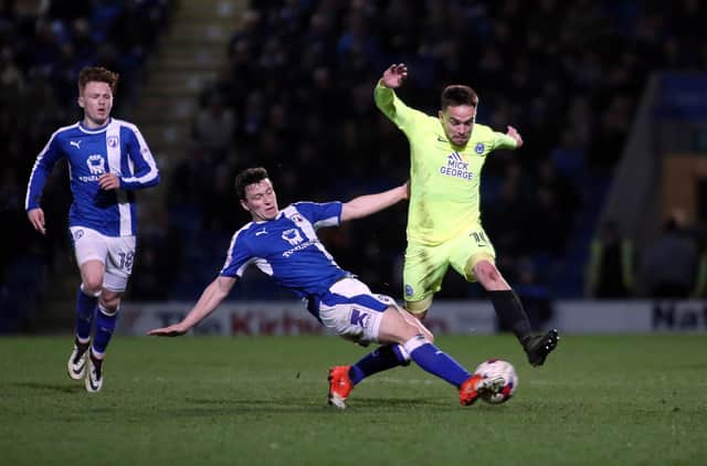 Connor Dimaio in action for Chesterfield. Photo: Joe Dent