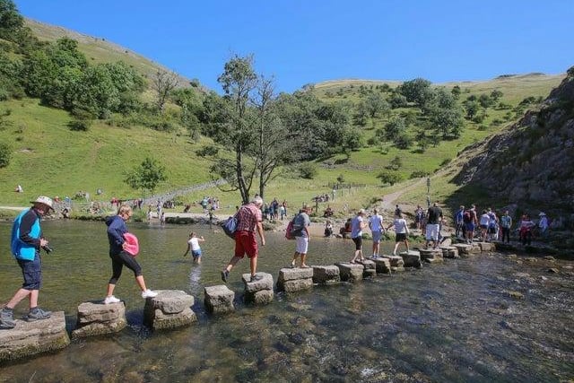 Head to Dovedale and make your way across the river by jumping over the stepping stones. If you want a challenge see if you can make it up Thorpe Cloud, which is next to the river.