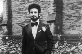 Portrait of British serial killer Peter Sutcliffe, a.k.a. 'The Yorkshire Ripper,' on his wedding day, August 10, 1974. (Photo by Express Newspapers)