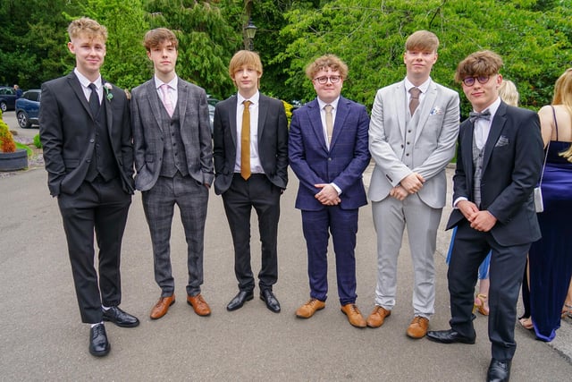 Students suited and booted ready for the Brookfield School Year 13 prom night