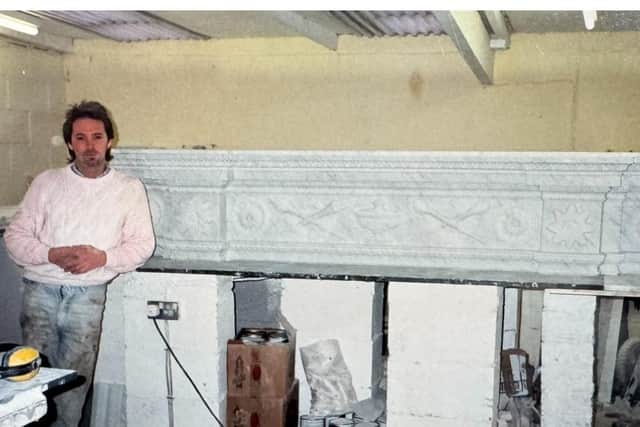 Roger would spend long hours in his workshop chipping away at blocks of marble to produce masterpieces. (Photo: Contributed)