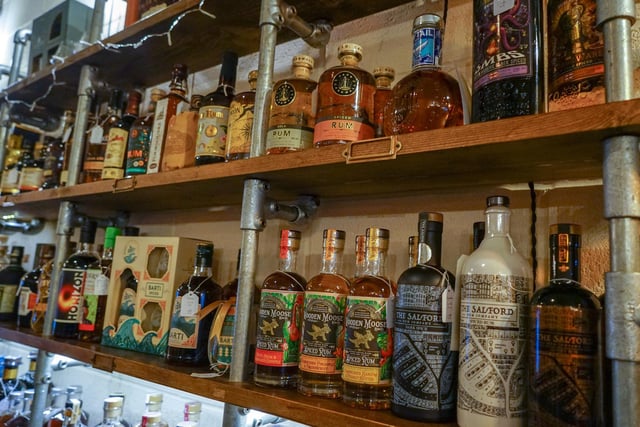 The rum range includes products from the Dirty Old Town Distillery in Salford.