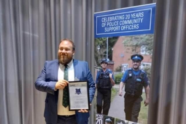 PCSO Coleman received national recognition for his work.