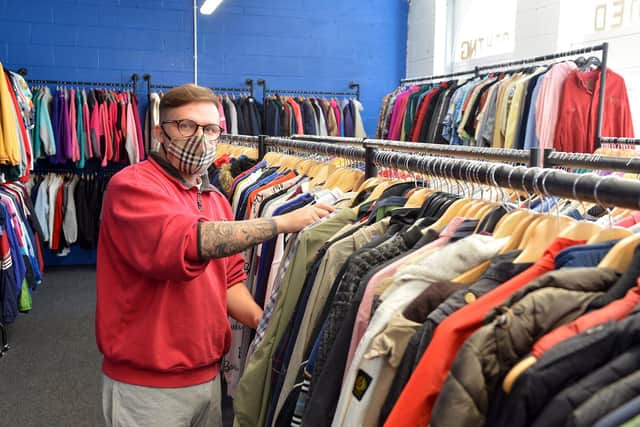 Dalton Bramley runs Gorilla Garms and is calling for residents to support independent retailers.