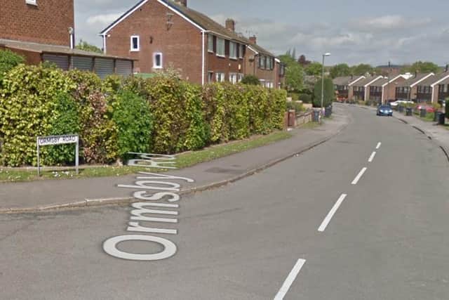 Ormsby Road, Chesterfield. Image from Google Street View for illustrative purposes online.