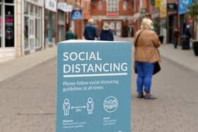 Vicar Lane's social distancing measures being introduced in advance of shops opening on June 15.