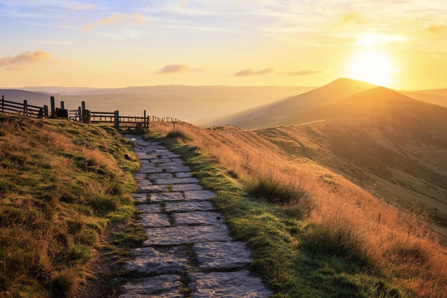 Mam Tor was ranked as the second best place for watching sunsets and sunrises across the country - being beaten to the top spot by Snowdon.