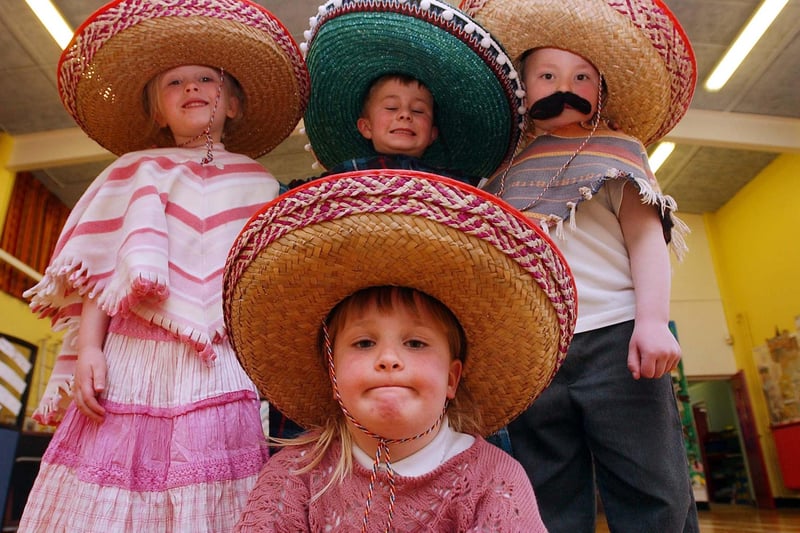 Back to 2005 for this Mexican themed event but which school is it and who can tell us more?