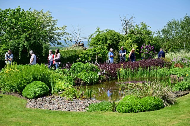 Visitors made the most of the sunny weather to enjoy the gardens at Moorfields.