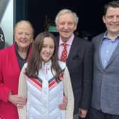 Vanessa and Andrew Pugh with their son Rupert, daughter in law Sophie and granddaughter Georgie.