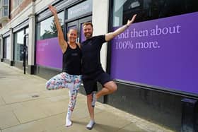 Pictured here are Chris Wilkinson, the studio’s owner (right) and Gemma Skilton, yoga teacher. Chris has signed a 10-year lease on unit seven – a 1,420 sq ft unit located at the top of Elder Way. The new studio on Elder Way will offer an immersive yoga experience. Those attending classes will use a pod as a safe environment to practice yoga in 37-degree heat, while maximising the senses through relaxing sounds and calming scents.