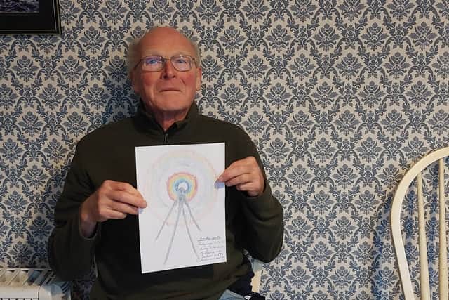 Andrew Staniforth, 70, saw Brocken Spectre while on a walk  in Peak District last Sunday