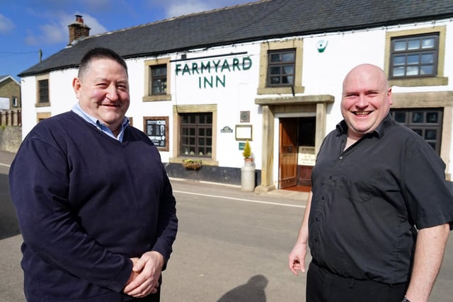 Richard Morgan and Rick Ellison - the new landlords at the Farmyard Inn.