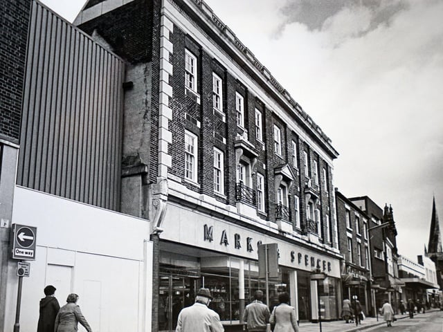 Marks and Spencer, High Street, Chesterfield in 1982.