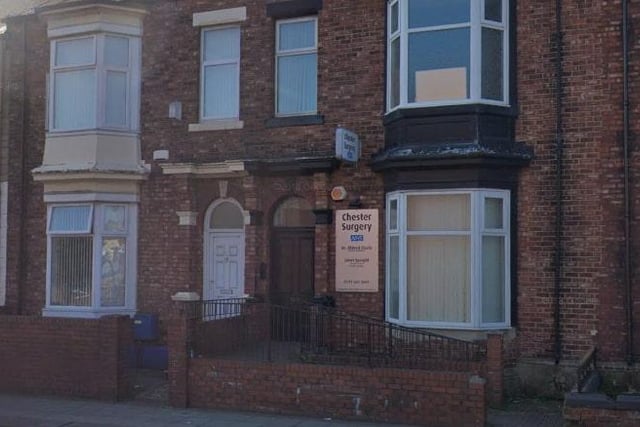 Chester Surgery, in Chester Road, received 93%