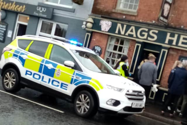 A man in his 20s was taken to hospital yesterday after he was allegedly assaulted on Market Street in Clay Cross.
