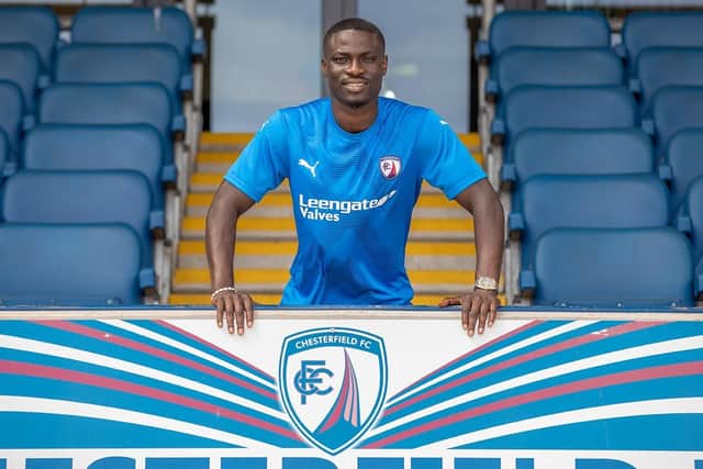 Michael Gyasi has completed his move to Chesterfield. Picture: Tina Jenner.