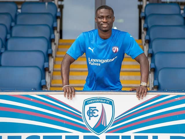 Michael Gyasi has completed his move to Chesterfield. Picture: Tina Jenner.