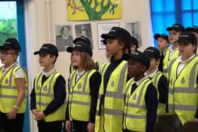 Pupils at Spire Junior School attended an attestation ceremony as part of the Mini Police pilot scheme.
