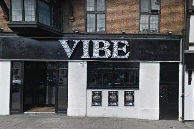 Vibe bar in Chesterfield town centre.