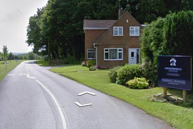 According to Chesterfield Golf Club, the Coal Board has been alerted to the incident and is on the way. Picture from Google Street View.