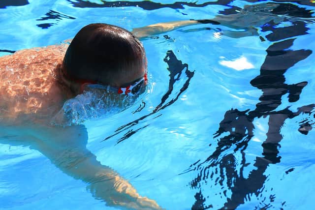 Hathersage outdoor pool reopened today after months of lockdown. Picture: Chris Etchells