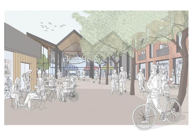 An artist's impression shows how the area could look