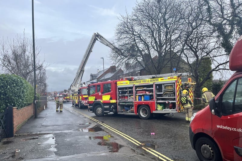 A fire has been reported in a derelict house on Chatsworth Road earlier today, on January 23.