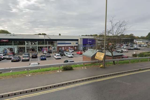 Parick Coughlin, 18, was seen carrying the blade at Chesterfield's Ravenside Retail Park