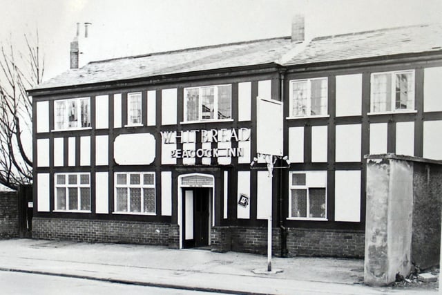 The Peacock Inn, Chatsworth Road, Brampton in 1981