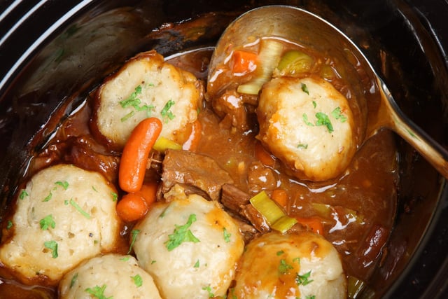Caroline Wraight recalls eating stew and dumplings as a child.