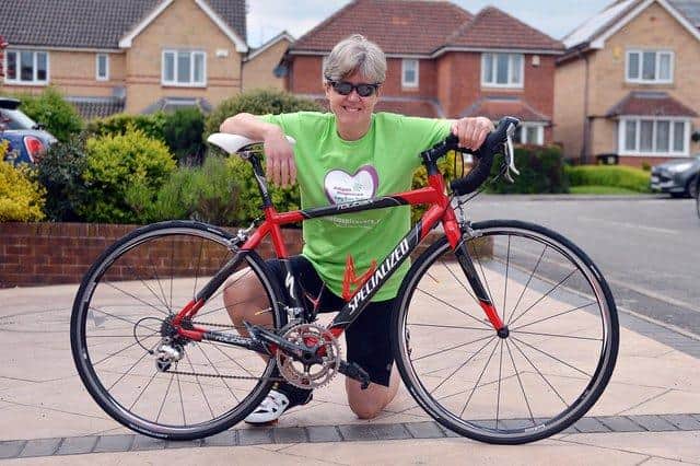Jayne Lindley ahead of her charity challenge for Ashgate Hospicecare. Pictures by Brian Eyre.