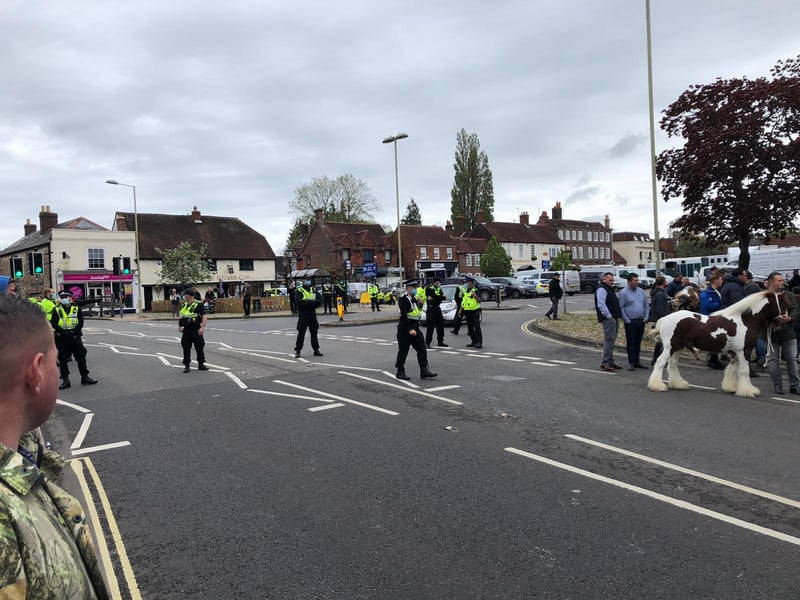 Police officers in Wickham
