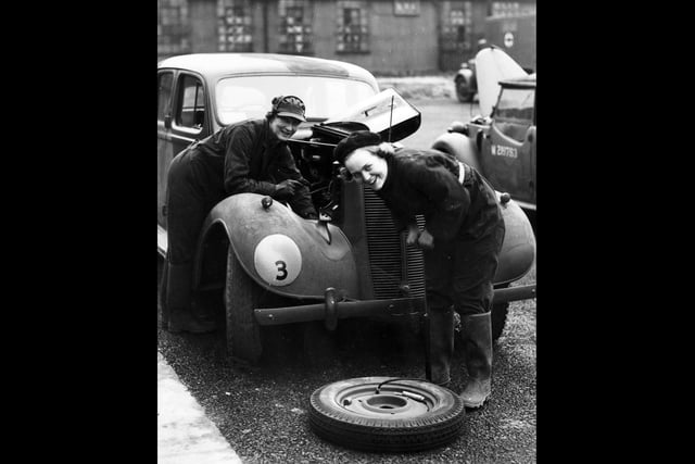 ATS motor repairs in Portsmouth during the Second World War