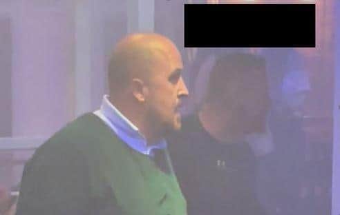 Police investigating an assault at a Derbyshire pub are asking for help to identify these two men. Image: Derbyshire police.