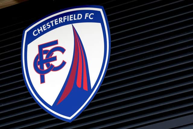 Chesterfield FC logo. Photo: Ross Kinnaird/Getty Images