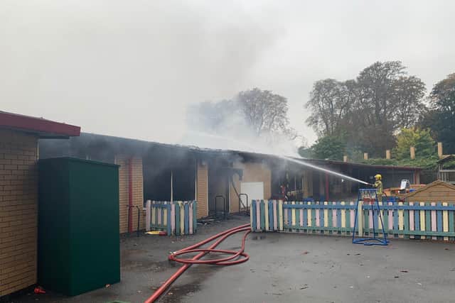 St Mary's School in Darley Abbey was deliberately set alight at 5.24am on Saturday, October 3.