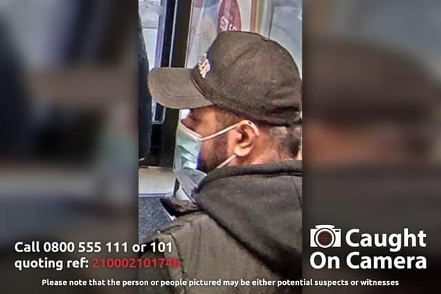 He was allegedly seen putting items into a carrier bag and then leaving without paying. Crime reference number: 21000210174b.