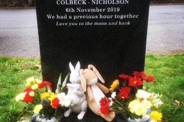 Chloe Colbeck is one of those left angered after sentimental items were removed from her son Byron's grave at All Saints Church in Wingerworth