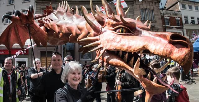 Dancing dragons will be appearing at the free event to celebrate St George's Day in Derby on April 22, 2023.